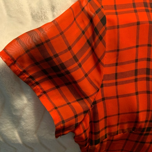 Red plaid old Navy Dress - Picture 3 of 13